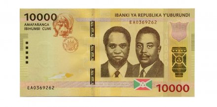 Бурунди 10000 франков 2015 год - UNC