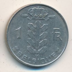 Бельгия 1 франк 1977 год BELGIQUE