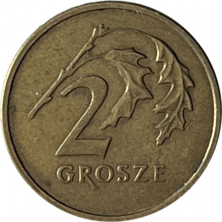 Польша 2 гроша 2003 год