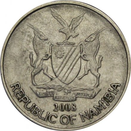 Намибия 50 центов 2008 год - Герб