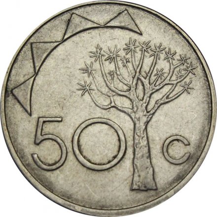 Намибия 50 центов 2008 год - Герб