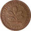 ФРГ 1 пфенниг 1978 год (G)