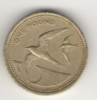 Монета Остров Святой Елены и острова Вознесения 1 фунт 1984 год