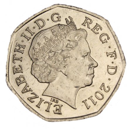 Великобритания 50 пенсов 2011 год - Гребля на байдарках и каноэ