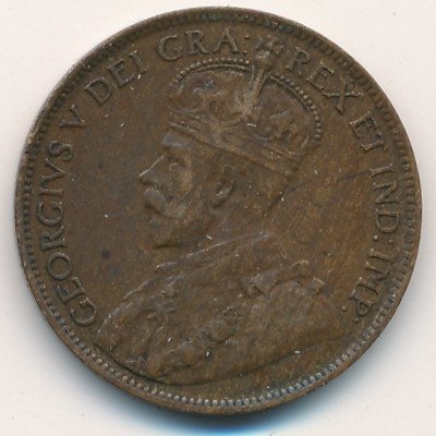 Канада 1 цент 1917 год