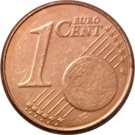 Ирландия 1 евроцент 2008 год - Кельтская арфа