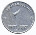 ГДР 1 пфенниг 1950 год (A)