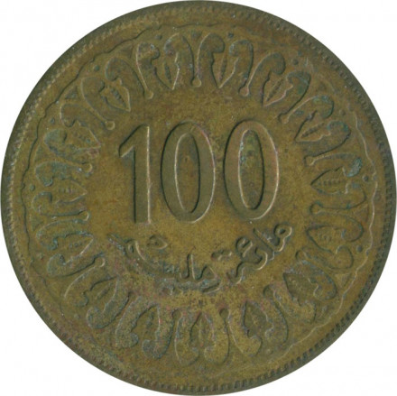 Тунис 100 миллимов 2008 год