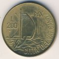 Ватикан 200 лир 1984 год