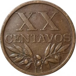 Португалия 20 сентаво 1963 год