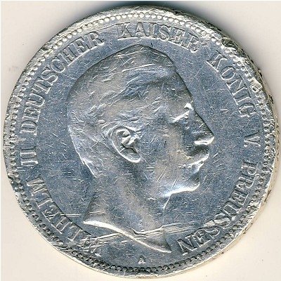 Пруссия 5 марок 1891 год