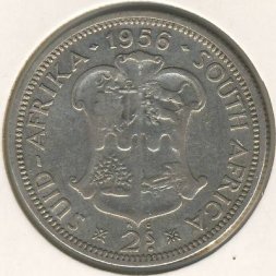 ЮАР 2 шиллинга 1956 год