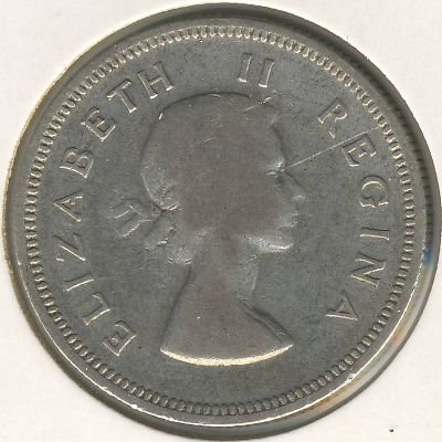 ЮАР 2 шиллинга 1956 год