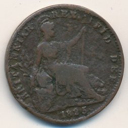 Великобритания 1 фартинг 1825 год