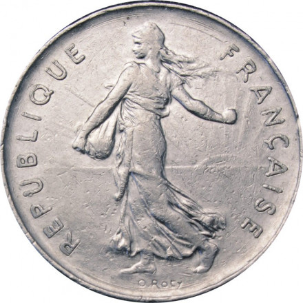 Франция 5 франков 1972 год