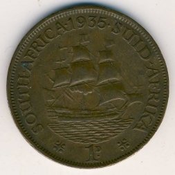 ЮАР 1 пенни 1935 год