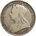 Великобритания 2 шиллинга (1 флорин) 1896 год