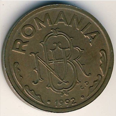 Румыния 1 лей 1992 год