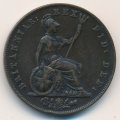 Великобритания 1/2 пенни 1827 год