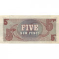 Вооруженные силы Великобритании 5 новых пенсов 1972 год UNC