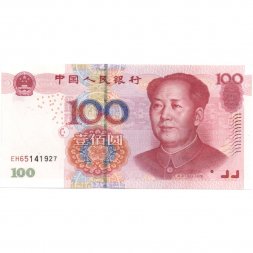 Китай 100 юаней 2005 год - Мао Цзэдун UNC