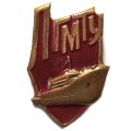 Знак ЛГМТУ. Ленинградский кораблестроительный институт (красный)