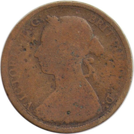 Великобритания 1/2 пенни 1887 год