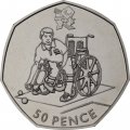 Великобритания 50 пенсов 2011 год - XIV летние Паралимпийские игры, Лондон 2012. Бочче