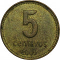 Аргентина 5 сентаво 2005 год