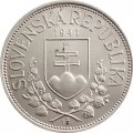 Словакия 20 крон 1941 год - Святые Кирилл и Мефодий (Одиночный крест над церковью)