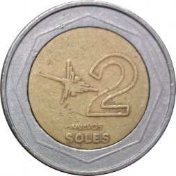 Перу 2 новых соля 1994 год
