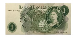 Великобритания 1 фунт 1967 год - UNC