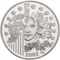 Франция 1,5 евро 2002 год - Введение евро