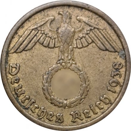 Третий Рейх 10 рейхспфеннигов 1938 год (G)
