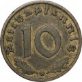 Третий Рейх 10 рейхспфеннигов 1938 год (G)
