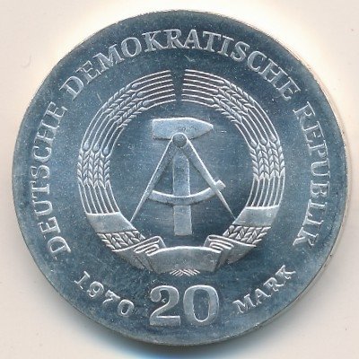 ГДР 20 марок 1970 год