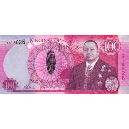 Тонга 100 паанга 2015 год - Король Георг Тупоу VI - UNC