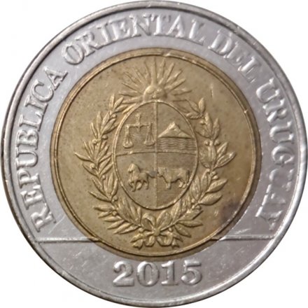 Уругвай 10 песо 2015 год - Пума