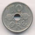Дания 10 эре 1935 год - Король Кристиан X