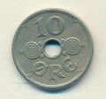 Дания 10 эре 1935 год - Король Кристиан X