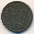 Австрия 2 геллера 1895 год