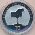 Финляндия 10 евро 2010 год - 100 лет со дня рождения Ээро Сааринена
