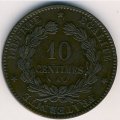 Франция 10 сантимов 1882 год