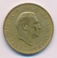 Дания 1 крона 1957 год - Король Фредерик IX