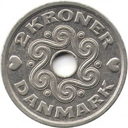 Дания 2 кроны 1995 год