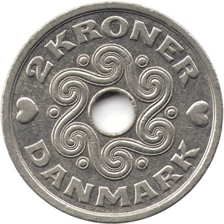 Дания 2 кроны 1995 год