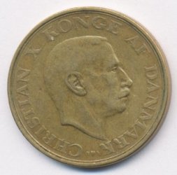 Дания 1 крона 1945 год - Король Кристиан X