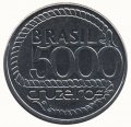 Бразилия 5000 крузейро 1992 год - Тирадентис