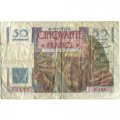 Франция 50 франков 1950 год (редкий год) - F
