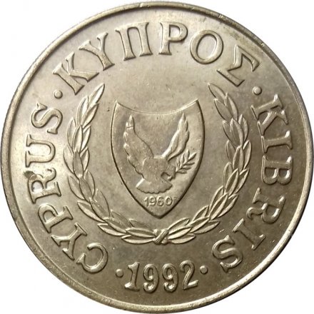 Кипр 20 центов 1992 год - Зенон Китийский